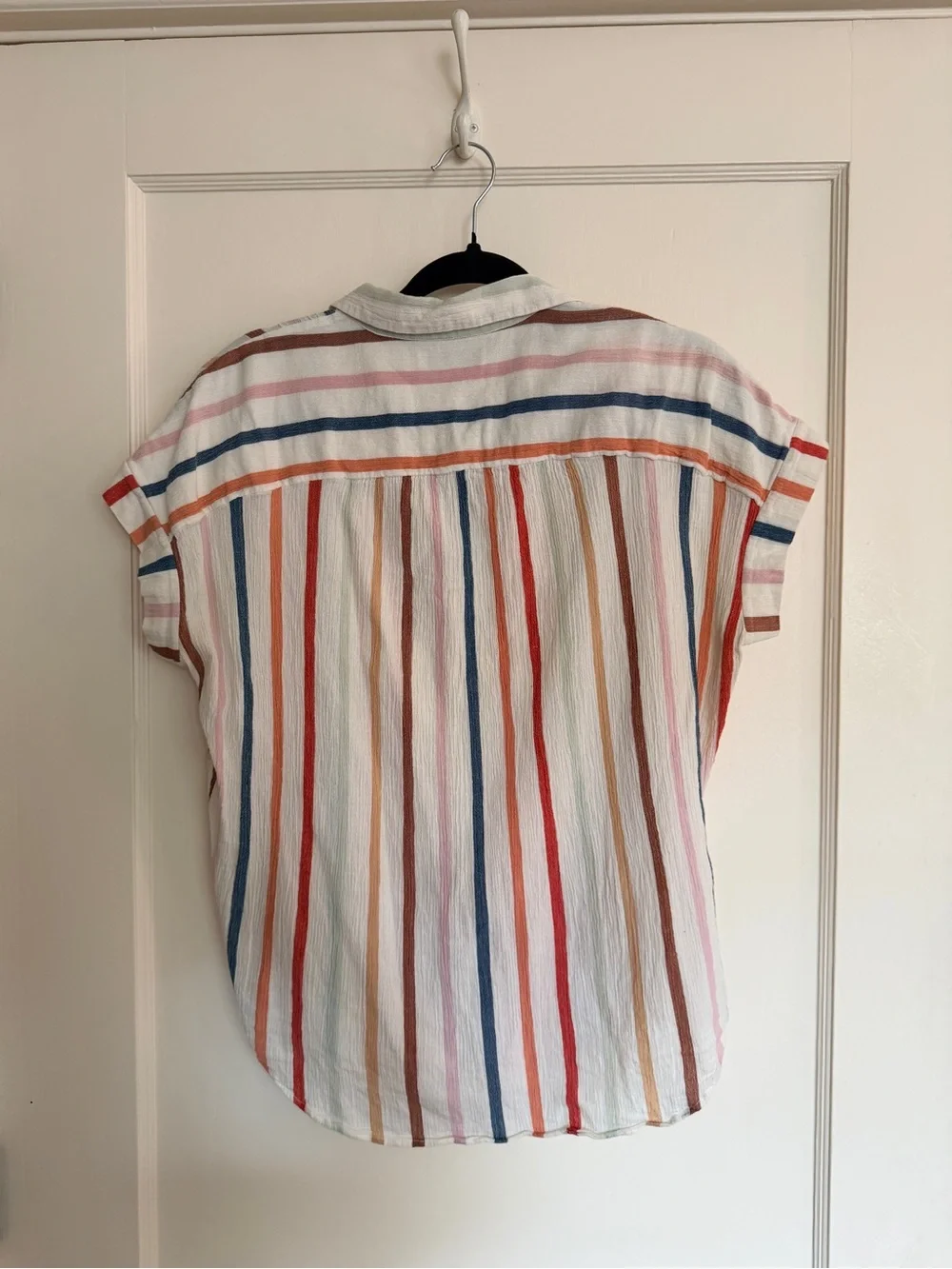 Madewell Central Drapey Shirt - Multicolor Stripe - Picture 2 of 6